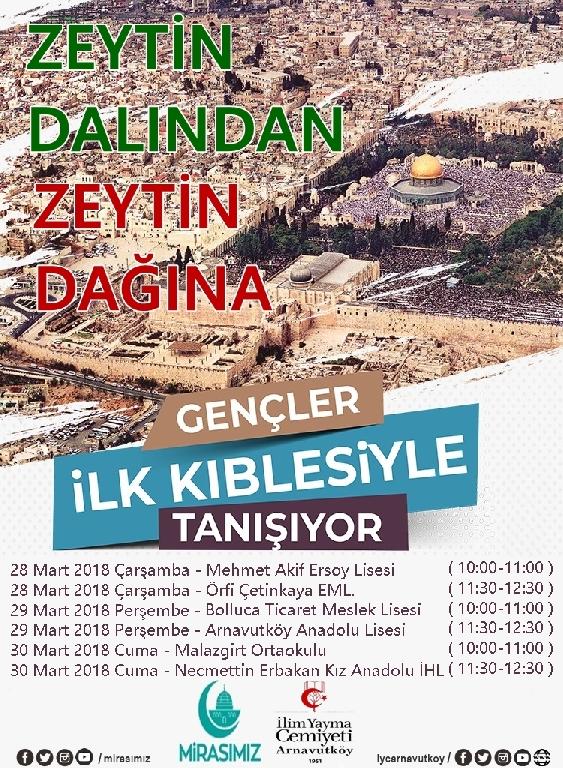 Arnavutköy’de liseli gençler ilk kıblesiyle tanıştılar